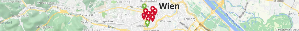 Map view for Pharmacies emergency services nearby 1070 - Neubau (Wien)